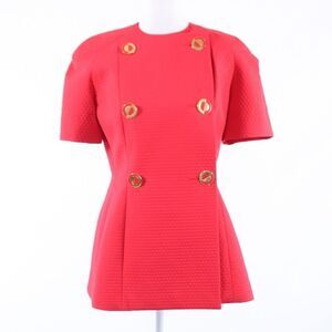Ilie Wacs light red textured jacket 8